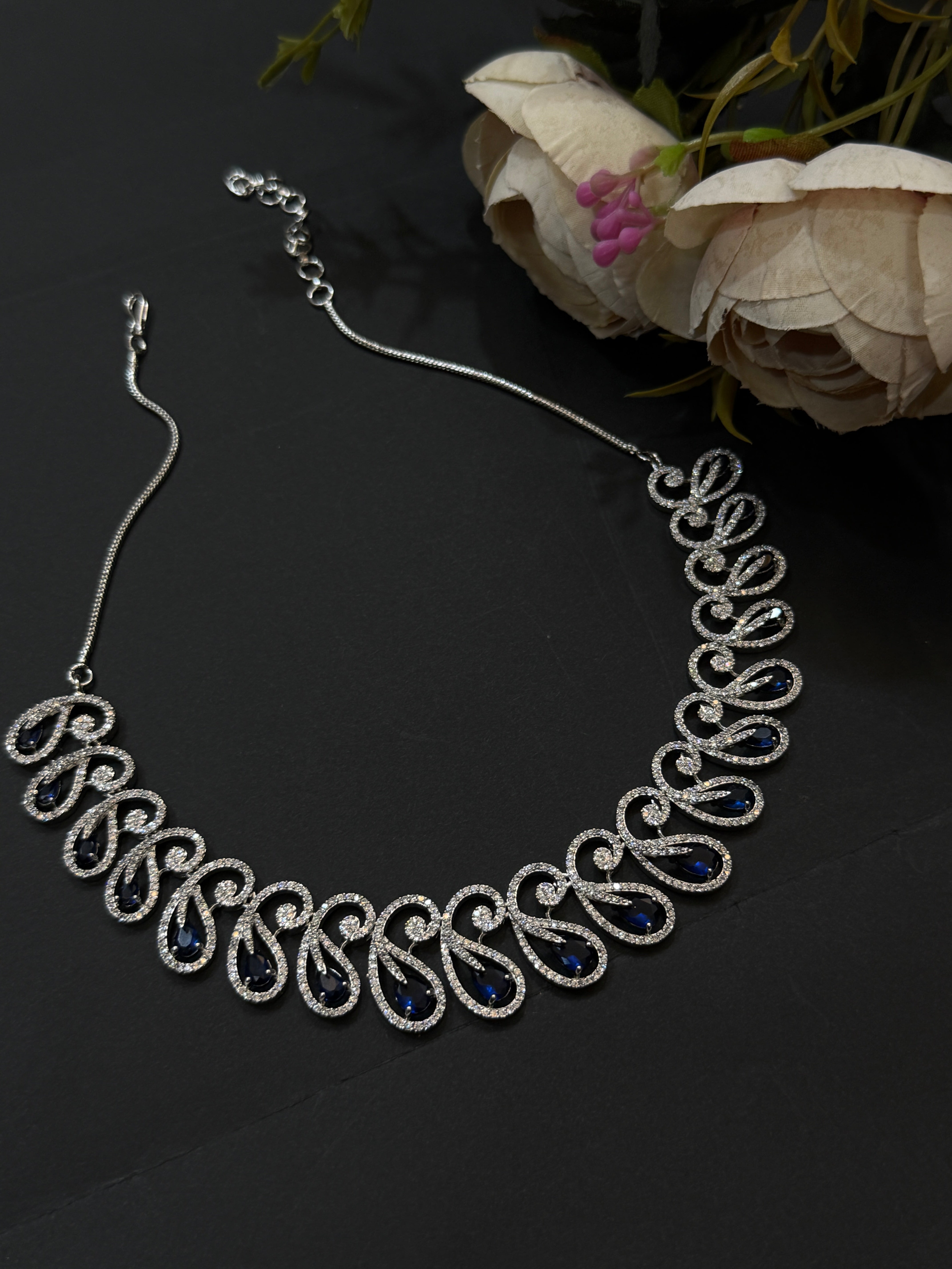 Elegant Blue Sapphire Necklace